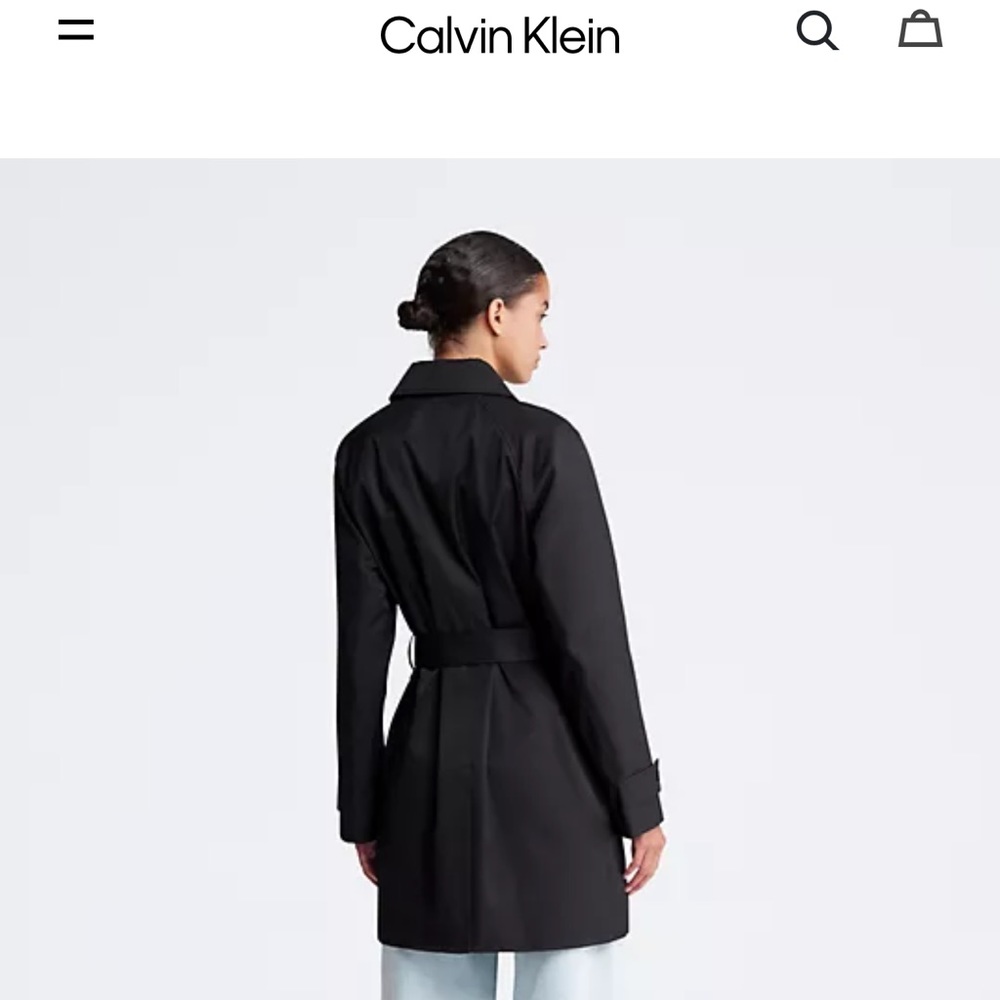 Calvin Klein Trench Coat with Hood